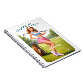 Carnet Golfeuse féminine en forme Thunder_Cove (Côté Droit)