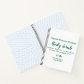 Carnet gommage corporel au beurre de nature verte bio ajo (Intérieur)