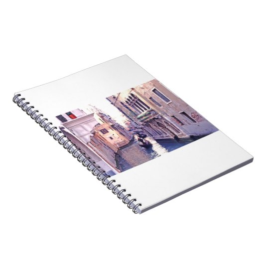 Carnet Gondolas Naviguant Sur Un Canal Dans Le Quartier D (Côté Droit)