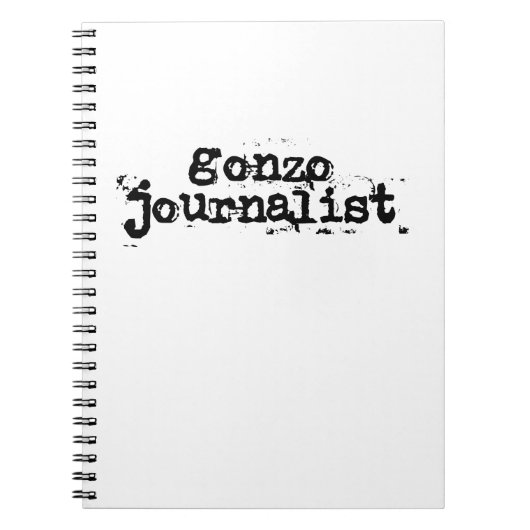 Carnet Gonzo Journaliste (Devant)