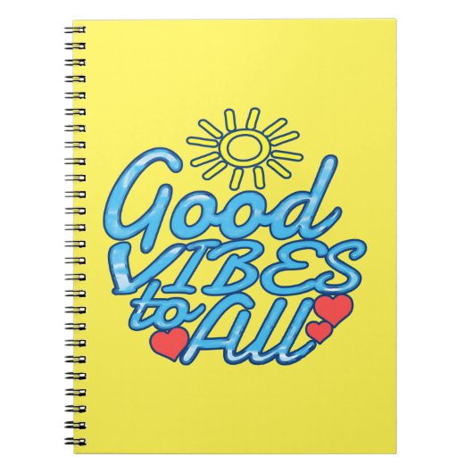 Carnet Good Vibes à tous (Devant)
