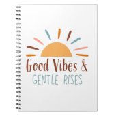 Carnet Good Vibes & Gentle Rises Boho Carnet/Journal (Devant)