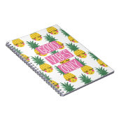 Carnet Good Vibes Pineapples Motif d'été (Côté Droit)