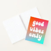 Carnet Good Vibes uniquement avec dégradé d'incendie et d (Intérieur)