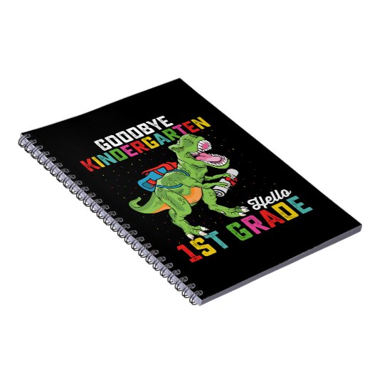 Carnet Goodbye Kindergarten Hello 1st Grade T Rex School (Côté Droit)