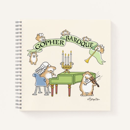 Carnet GOPHER BAROQUE par Sandra Boynton (Devant)