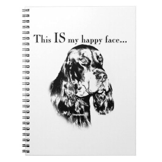 Carnet Gordon Setter Happy Face (Devant)