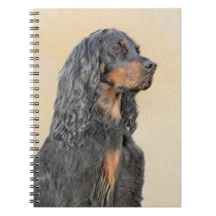 Carnet Gordon Setter Peinture - Joli art original chien