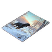 Carnet Gordon Setter Qu'il neige Noël (Côté gauche)