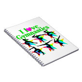 CARNET GORGEOUS VERT I LOVE GYMNASTICS DESIGN (Côté Droit)