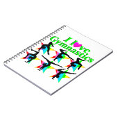 CARNET GORGEOUS VERT I LOVE GYMNASTICS DESIGN (Côté gauche)