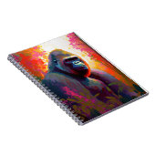 Carnet Gorilla Ape Animal Portrait Peinture Faune Libre (Côté Droit)