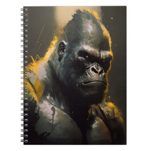 Carnet Gorilla Ape Portrait Animal Nature Faune Esprit
