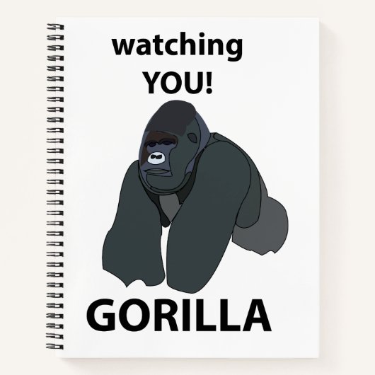 Carnet Gorilla Vous Regarder Drôle Gorilla (Devant)
