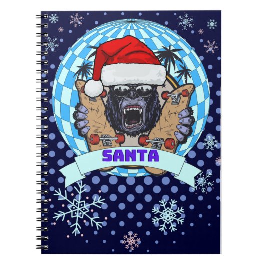 Carnet gorille de noël (Devant)