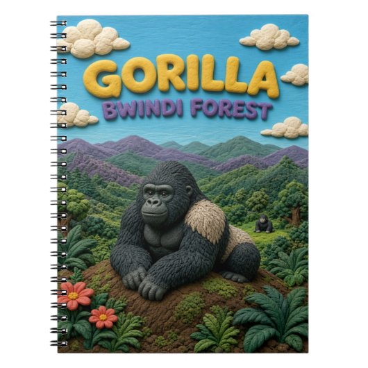 Carnet Gorille Forêt Bwindi Moderne KlayKoo (Devant)