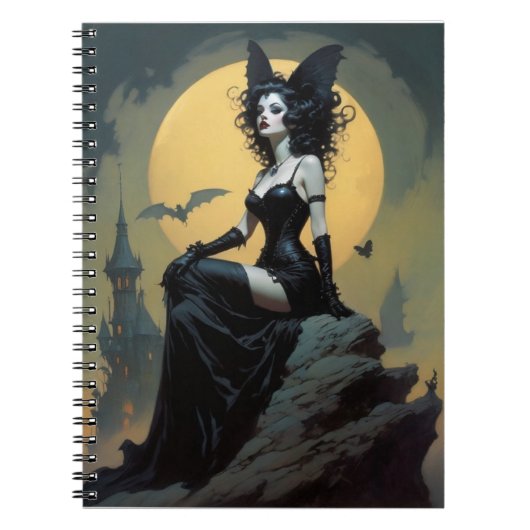 Carnet Goth Bat Girl (Devant)