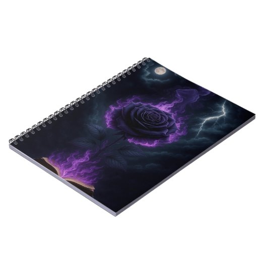 Carnet Goth Flame Rose (Côté gauche)