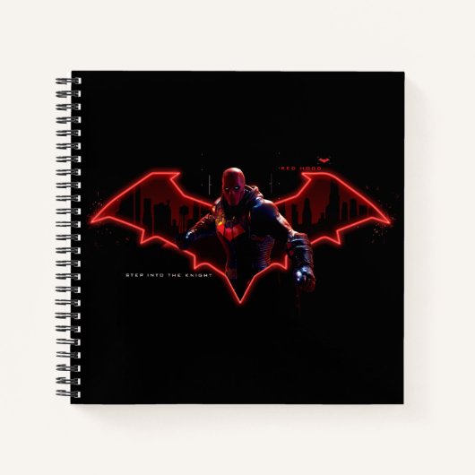 Carnet Gotham Chevaliers Hood rouge dans le logo (Devant)