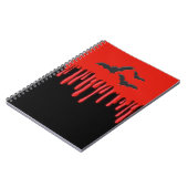 Carnet Gothic Bats & Red Dripping Blood Halloween (Côté gauche)