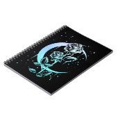 Carnet Gothic moon Flower Crescent Witchy (Côté gauche)