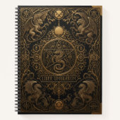 Carnet Gothic Ornamental Embossed Book of Shadows (Devant)