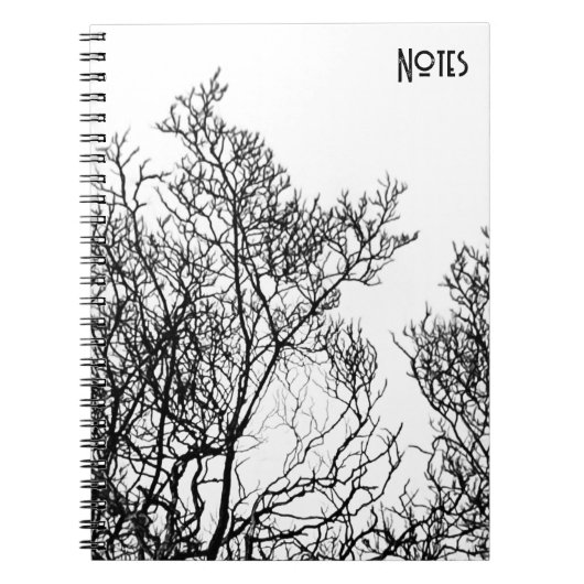 Carnet Gothic Tree Black and White (Devant)