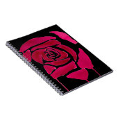 Carnet Gothique abstrait rose aquarelle art original (Côté Droit)