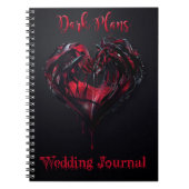 Carnet gothique de journal de mariage (Devant)
