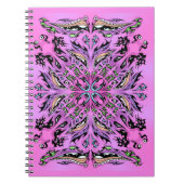 Carnet gothique de Mandala violet (Devant)
