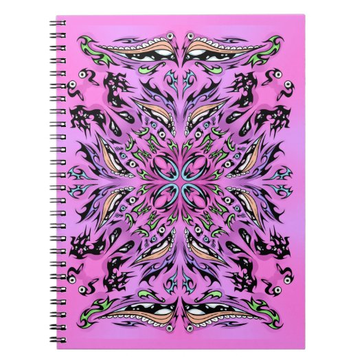 Carnet gothique de Mandala violet (Devant)