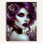 Carnet Gothique Femme Style Art Nouveau (Devant)