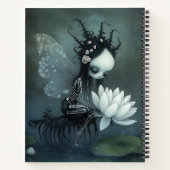 Carnet Gothique Imaginaire foncé Fairy Skeleton Nom perso (Dos)