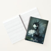 Carnet Gothique Imaginaire foncé Fairy Skeleton Nom perso (Intérieur)