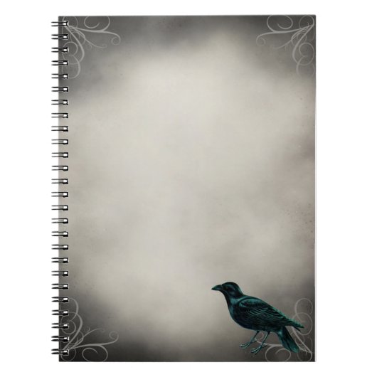 Carnet gothique noir de Raven (Devant)