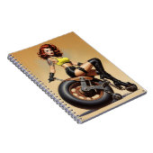 Carnet Gothique Roller Derby Girl (Côté Droit)
