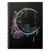 Carnet Gothique Wicca Crescent Pastel Goth Moon (Devant)