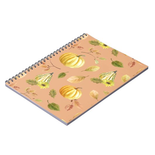 Carnet Gourdes d'automne (Côté gauche)