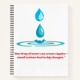 Carnet Goutte d'eau design premium