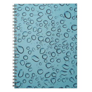 Carnet gouttelettes d'eau