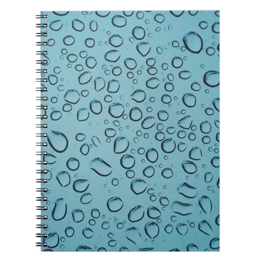 Carnet gouttelettes d'eau (Devant)