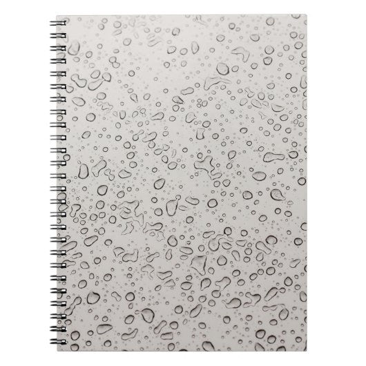 Carnet gouttelettes d'eau (Devant)
