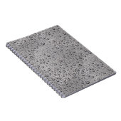 Carnet gouttelettes d'eau gris (Côté Droit)