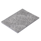 Carnet gouttelettes d'eau gris (Côté gauche)