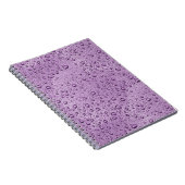 Carnet gouttelettes d'eau violette (Côté Droit)
