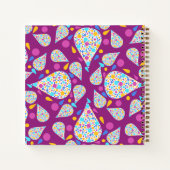 Carnet Gouttes violettes et points (Dos)