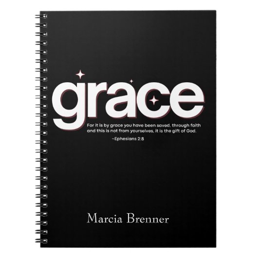 Carnet Grace Ephésiens 2:8 (Devant)