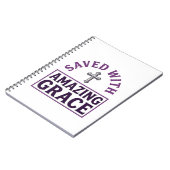 Carnet Grâce Incroyable Croix Chrétienne Vintage (Côté gauche)