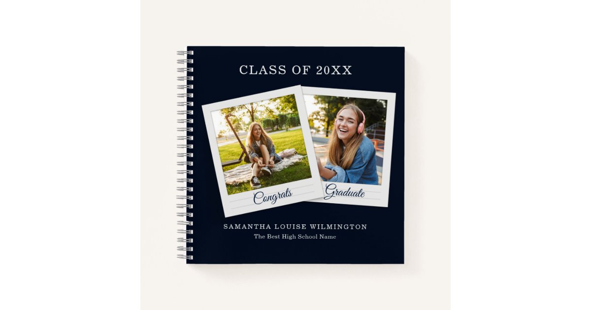 Grad 2022 Photos Script Graduation Guest Book Zazzle.be