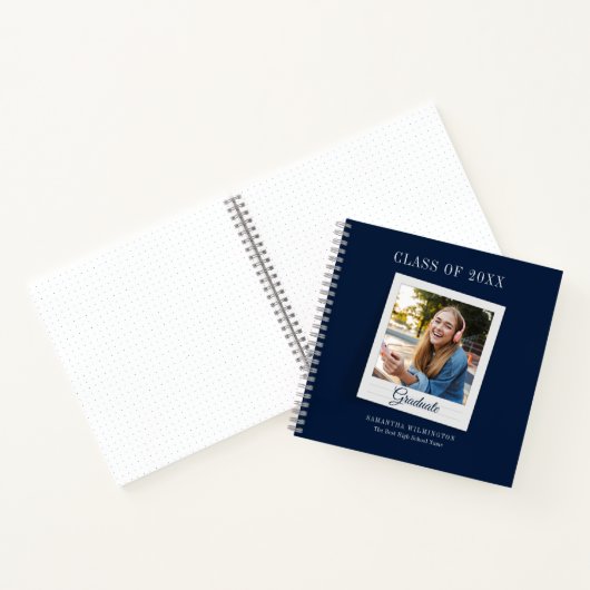Carnet Grad 2023 Photo Script Graduation Party Guest Book (Intérieur)